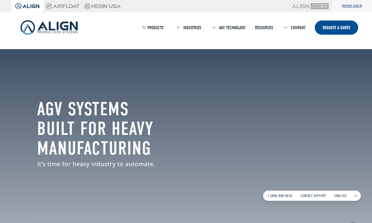 Align Production Systems Automatic Guided Vehicle